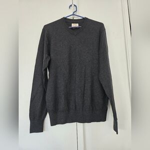 St. John's Bay Men's Dark Gray V-Neck Sweater